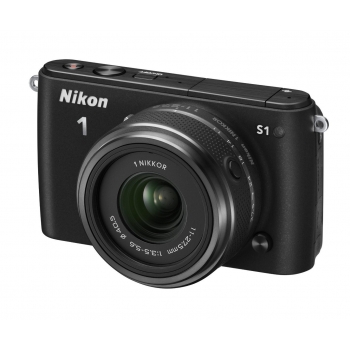 Nikon 1 S1 10.1Mpx 3" FullHD + Obiektyw 11-27.5 mm (czarny)
